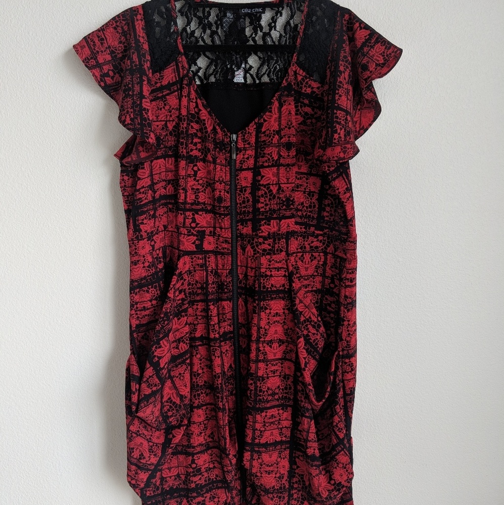 City Chic Zip Dress